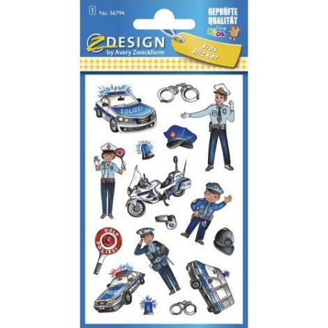 Naklejki Avery Policjanci